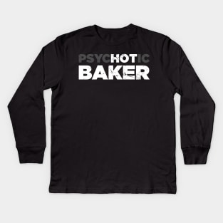 Hot Baker | Funny Baking Design Kids Long Sleeve T-Shirt